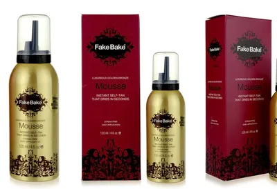 Fake Bake Luxurious Golden Bronze Mousse Self-Tan That Dries In Seconds (Szybkoschnący samoopalacz w piance)