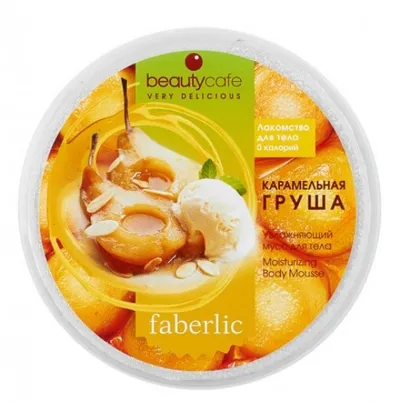 Faberlic Beauty Cafe, Nawilżający mus do ciała `Karmelowa gruszka`