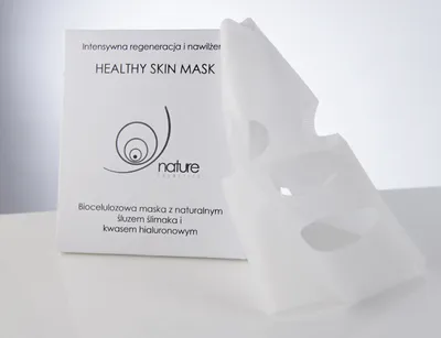 Nature Cosmetics Healthy Skin Mask (Maska z naturalnym śluzem ślimaka i kwasem hialuronowym)