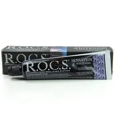 ROCS Sensation Whitening Toothpaste (Bezpieczna i wyjątkowo skuteczna pasta wybielająca)
