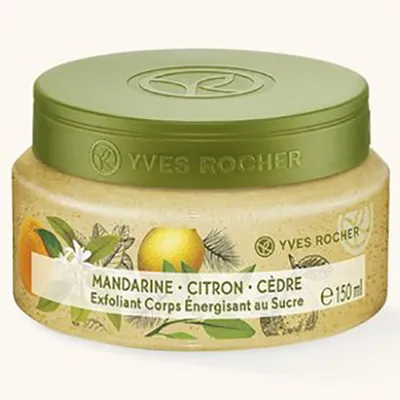 Yves Rocher Les Plaisir Nature, Exfoliant Corps au Sucre Mandarine Citron Cèdre (Energizujący peeling cukrowy do ciała 'Mandarynka & cytryna & cedr')