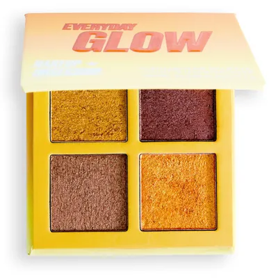 Makeup Obsession London Glow Crush, Everyday Glow Highlighter Palette (Paleta rozświetlaczy)