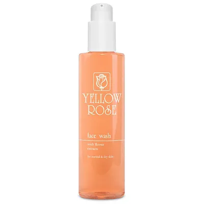 Yellow Rose Face Wash with Flower Extracts for Normal and Dry Skin (Oczyszczający Żel do Mycia Skóry Suchej i Normalnej)
