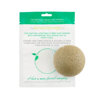 Konjac Sponge Company Konjac Sponge with Green Tea (Gąbka Konjac z zieloną herbatą)