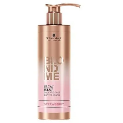 Schwarzkopf Professional BlondMe, Instant Blush Wash Strawberry (Natychmiastowa kąpiel koloryzująca do włosów blond truskawkowa)