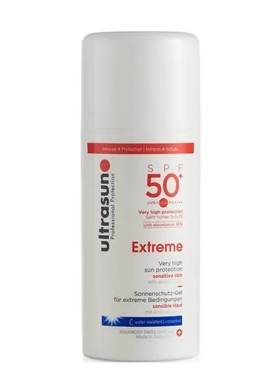 Ultrasun Extreme, Very High Protection Gel SPF50+ Sensitive Skin (Wysoko ochronny żel do twarzy i ciała skóra wrażliwa)