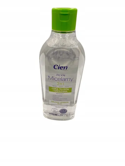 Cien Płyn micelarny 3w 1 cera tłusta i mieszana `Zielona herbata i algi`