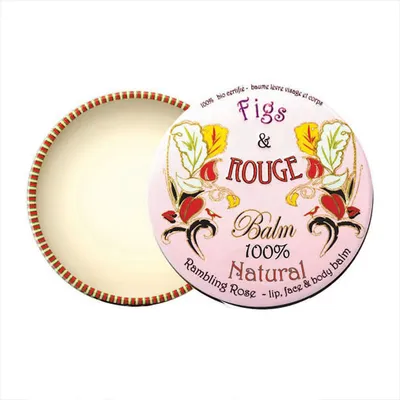 Figs & Rouge Rambling Rose, Balm 100% Organic (Różany balsam do ust, twarzy i ciała)