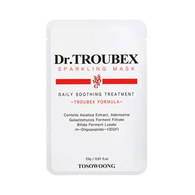 Tosowoong Dr. Troubex, Sparkling Mask (Regenerująco-łagodząca maseczka do twarzy)