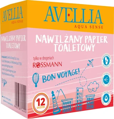 Avellia Nawilżany papier toaletowy