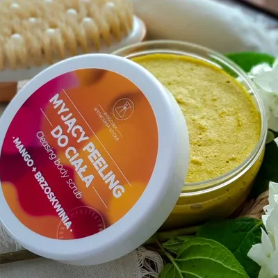 Bydgoska Wytwórnia Mydła Myjący peeling do ciała `Mango + brzoskwinia`