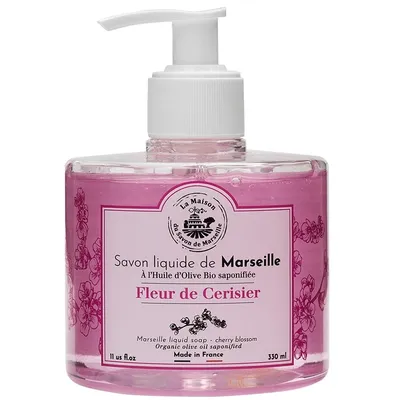 La Maison du Savon Savon Liquide de Marseille Fleur de Cerisier (Mydło marsylskie w płynie `Kwiat wiśni`)