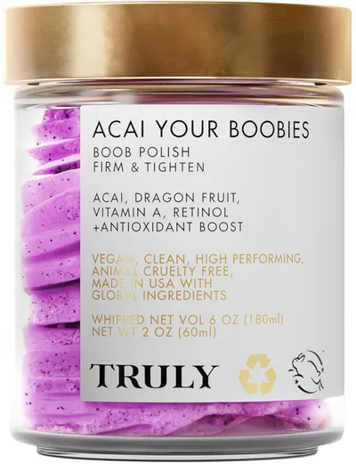 Truly Acai Your Boobies Polish (Kuracja liftingująca do biustu do spłukiwania)