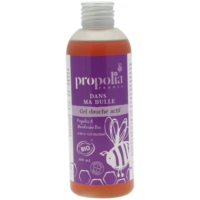 Beeyes Propolia, Dans Ma Bulle, Gel Douche Actif (Aktywny organiczny żel pod prysznic z propolisem i mandarynką)