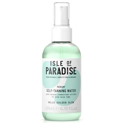 Isle of Paradise Medium Self-Tanning Water (Woda Samoopalająca — Mgiełka Nawilżająca)