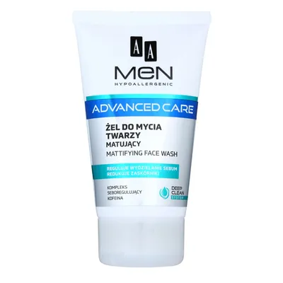 AA Men, Advanced Care, Żel do mycia twarzy matujący