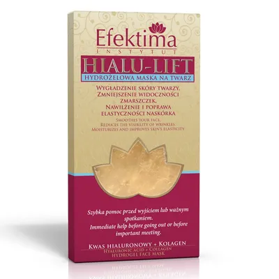 Efektima Hialu-lift, Hydrożelowa maska na twarz
