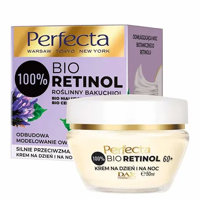Perfecta Bio Retinol Bakuchiol, Silnie przeciwzmarszczkowy krem na dzień i na noc 60+