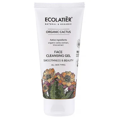 Ecolatier Organic Cactus Gel (Oczyszczający żel do mycia twarzy)