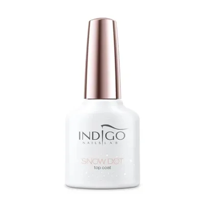 Indigo Nails Lab Snow Dot Top Coat (Top z drobinkami)