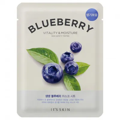 It's Skin Fresh Mask Sheet Blueberry (Antyoksydacyjno - rozświetlająca maska do twarzy w płachcie)