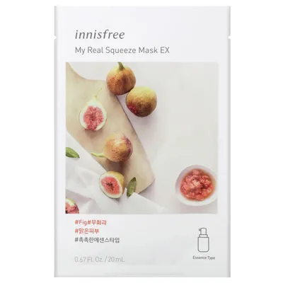 Innisfree My Real Squeeze Mask EX Fig (Rozświetlająca maska z ekstraktem z fig)