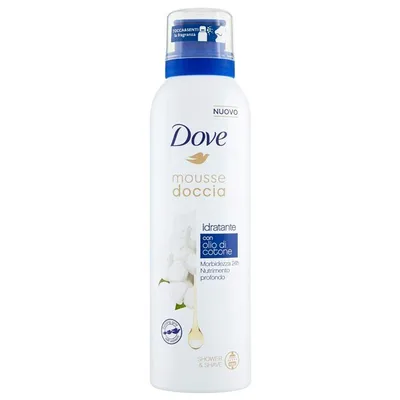 Dove Shower Mousse with Cotton Oil (Głęboko odżywczy mus pod prysznic i do golenia)