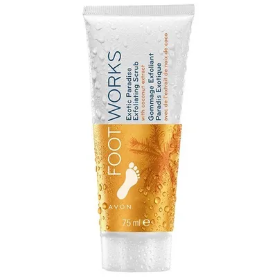 Avon Foot Works, Exotic Paradise, Exfoliating Scrub with Coconut Extract (Peeling do stóp z ekstraktem z kokosa)