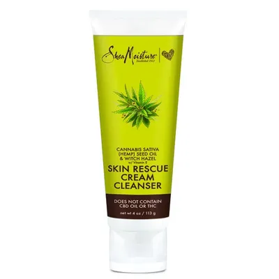 Shea Moisture Cannabis Sativa & Witch Hazel, Skin Rescue Cream Cleanser (Krem do oczyszczania twarzy)