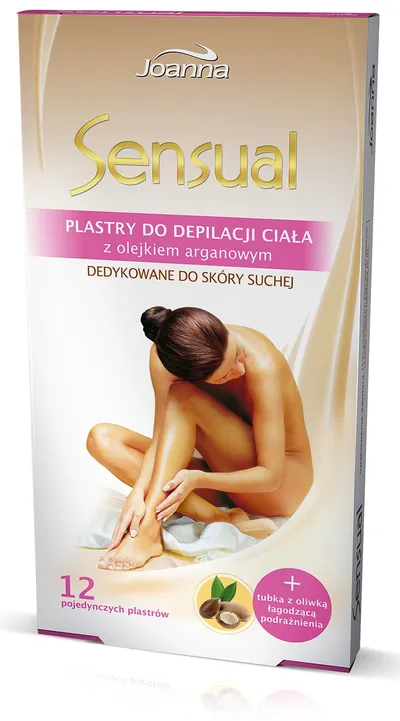 Joanna Sensual, Plastry do depilacji ciała z olejkiem arganowym do skóry suchej