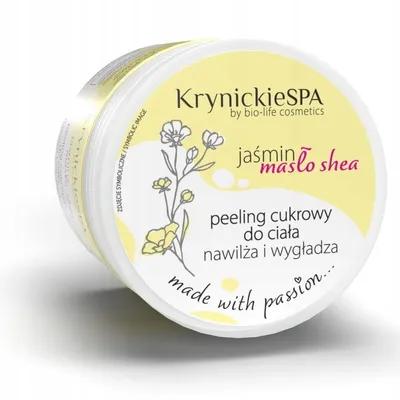 Krynickie Spa Peeling cukrowy do ciała `Jaśmin i masło shea`