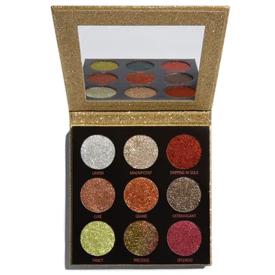 Revolution Beauty (Makeup Revolution) Midas Touch Pressed Glitter Palette (Paleta prasowanych brokatów)