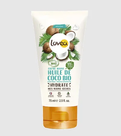 Lovea Hand Cream Organic Coconut Oil (Krem do rąk z olejem kokosowym)