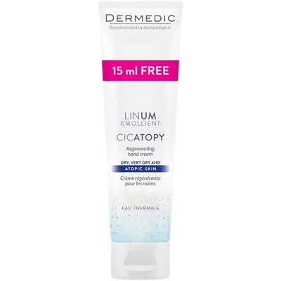 Dermedic Linum Emollient Cicatopy, Regenerujący krem do rąk