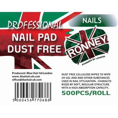 Ronney Professional Nail Pad Dust Free (Waciki bezpyłowe)