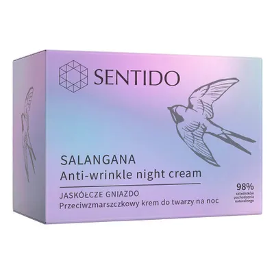 Sentido Salangana, Anti-wrinkle Night Cream (Przeciwzmarszczkowy krem do twarzy na noc  `Jaskółcze gniazdo`)