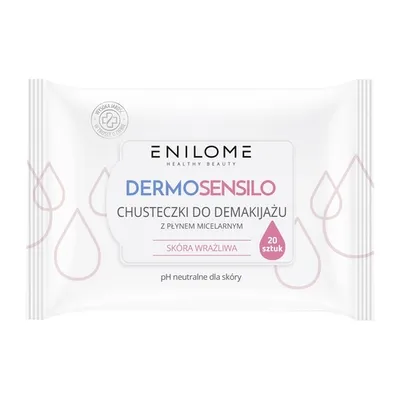Enilome Healthy Beauty Dermosensilo, Chusteczki do demakijażu z płynem micelarnym