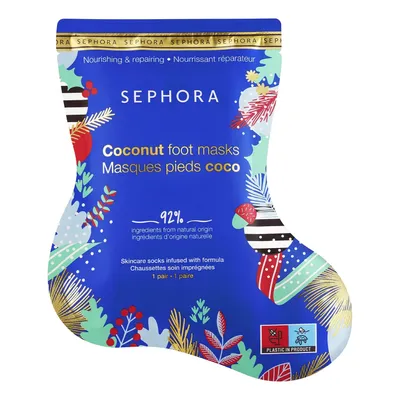 Sephora Collection,  Wishing You, Coconut Foot Masks (Maski na stopy z kokosem `Nawilżanie przez 8 godz.`)
