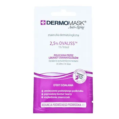 L'biotica Dermomask Anti-aging, Maseczka dermatologiczna 40+  `Redukcja podwójnego podbródka`