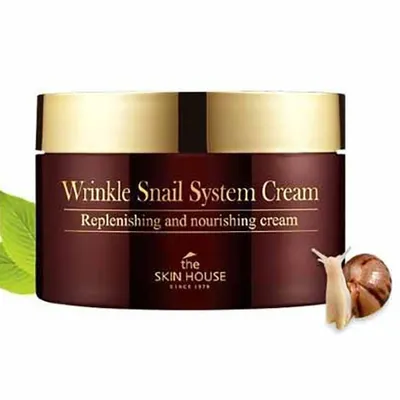 The Skin House Wrinkle Snail System Cream (Odżywczy krem ze śluzem ślimaka)