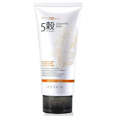 It's Skin 5 Cereals Cleansing Foam (Odświeżająca pianka do mycia twarzy)