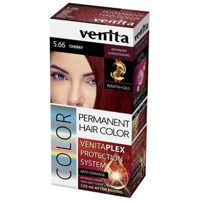 Venita Plex Protection System, Pernament Hair Color (Farba do włosów z systemem trwałości koloru)