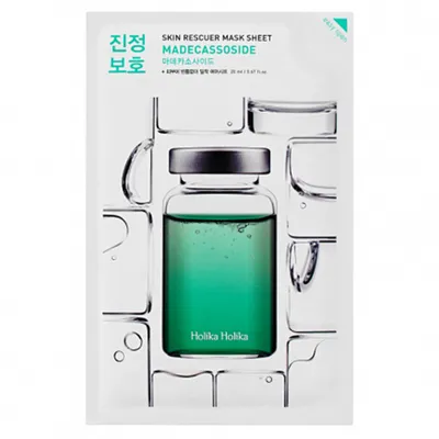 Holika Holika Skin Rescue, Mask Sheet Madecassocide (Regenerująca maseczka na bawełnianej płachcie)