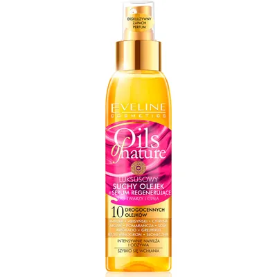Eveline Cosmetics Oils of Nature, Luksusowy suchy olejek + serum regenerujące do twarzy i ciała '10 drogocennych oljeków'