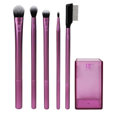 Real Techniques Enhanced Eye Set 91534 (Zestaw pędzli do makijażu oczu z pojemnikiem)