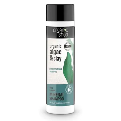 Organic Shop Algae & Clay, Mineral Shampoo (Szampon do włosów wzmacniający 'Algi i glinka')