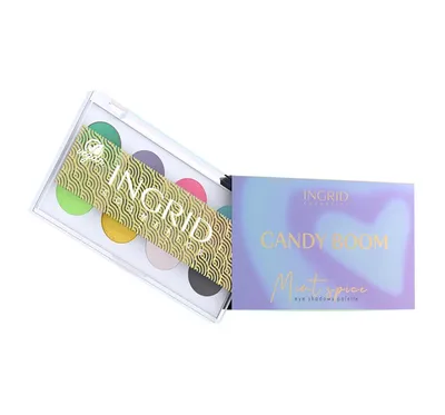 Ingrid Cosmetics Candy Boom, Mint Spice Eyeshadow Palette (Paleta 8 cieni do powiek)