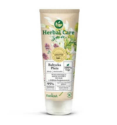 Herbal Care Spa, Wygładzający krem algowy do rąk `Bałtycka plaża`