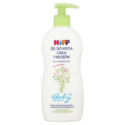 HiPP Babysanft, Żel do mycia ciała i włosów dla  (stara wersja)
