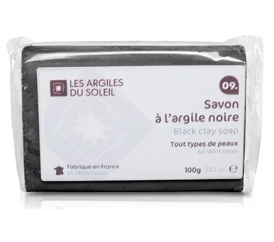 Les Argiles du Soleil Savons a 'la Argile Noire (Mydło z czarną glinką)